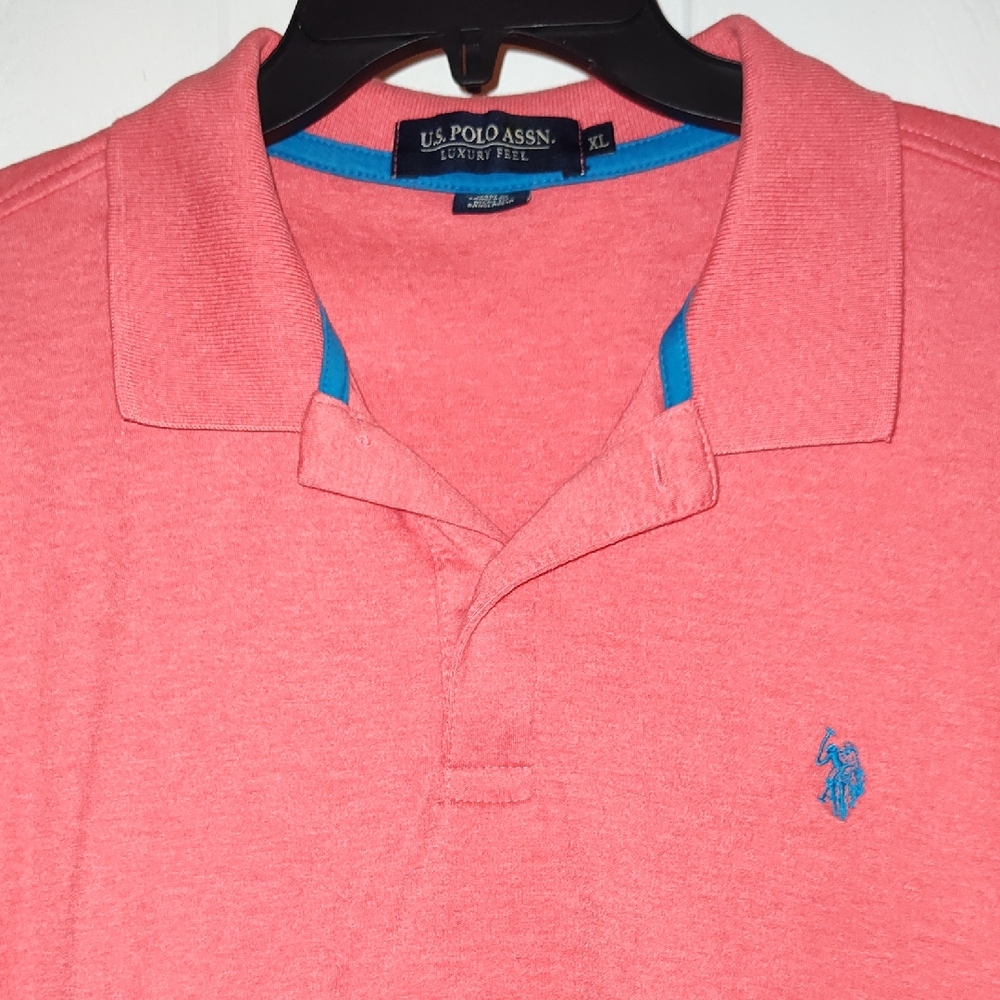 U.S. Polo Assn. Men's Coral Polo Shirt